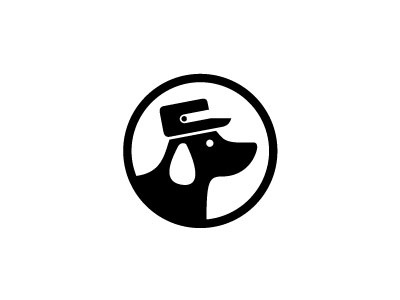 Buddy dog dogs wearing hats logo travis ladue