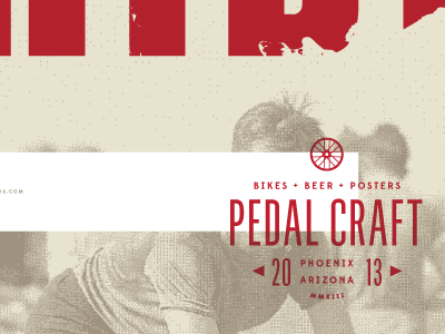 Pedal Craft bike internet logo pedal craft pizza poster travis ladue