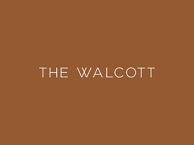 The Wallcott logo travis ladue wordmark