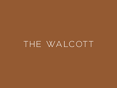 The Wallcott logo travis ladue wordmark