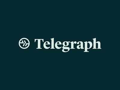 Telegraph icon logo travis ladue wordmark