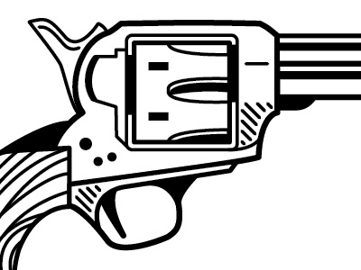 Cattlemen's Revolver gun icon. revolver travis ladue