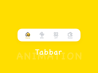 Tabbar Animation animation motion tabbar ui