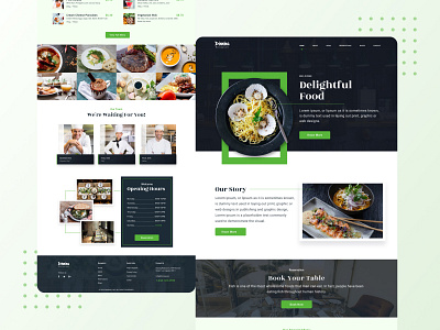 Restaurant Mockup design web