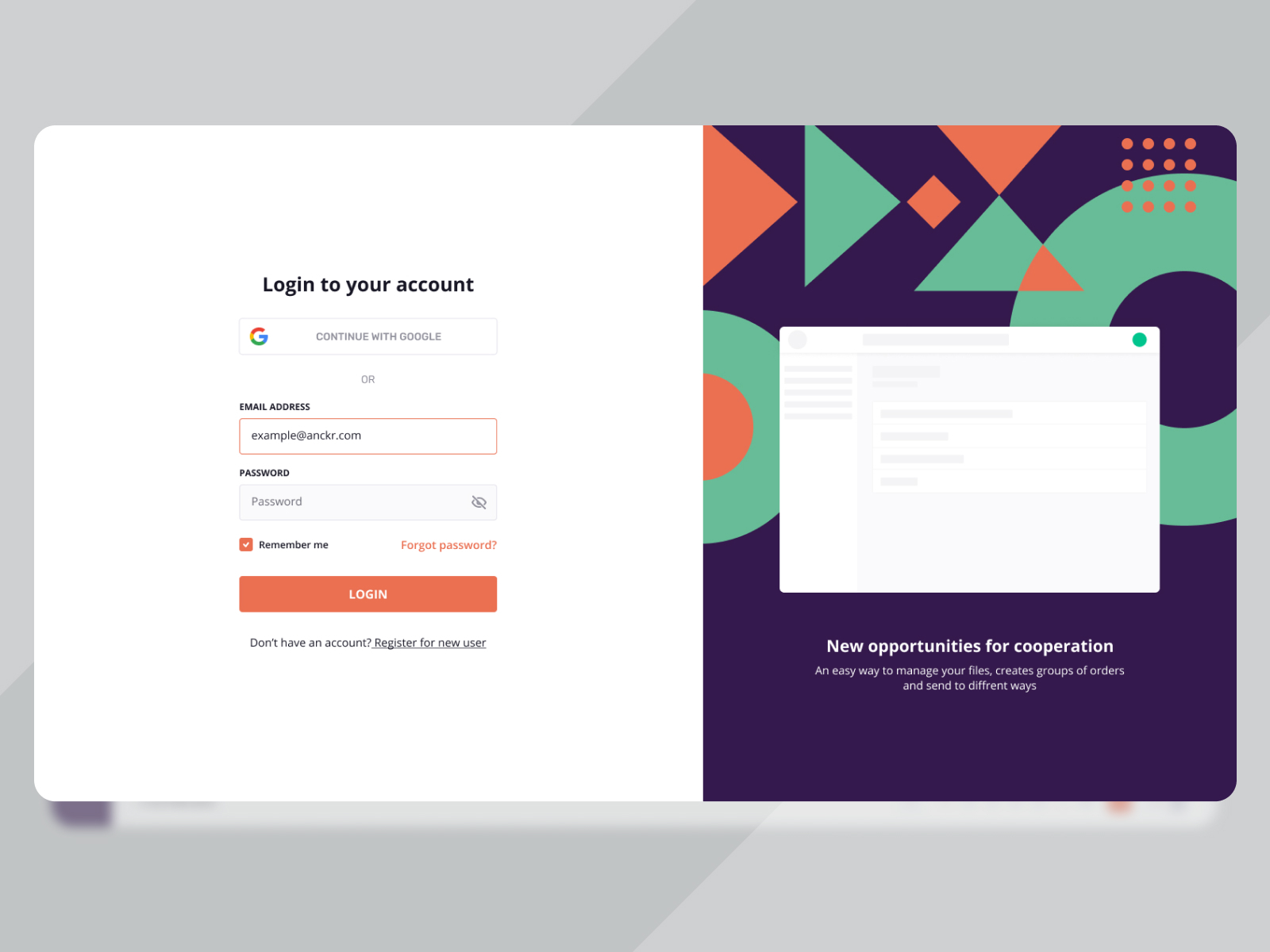 User Authentication UI by Sachin Daksh on Dribbble