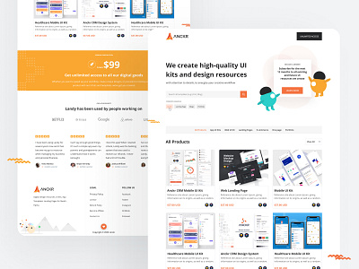 Anckr_Landing Page design web