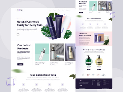 Cosmetics Website Design 😊