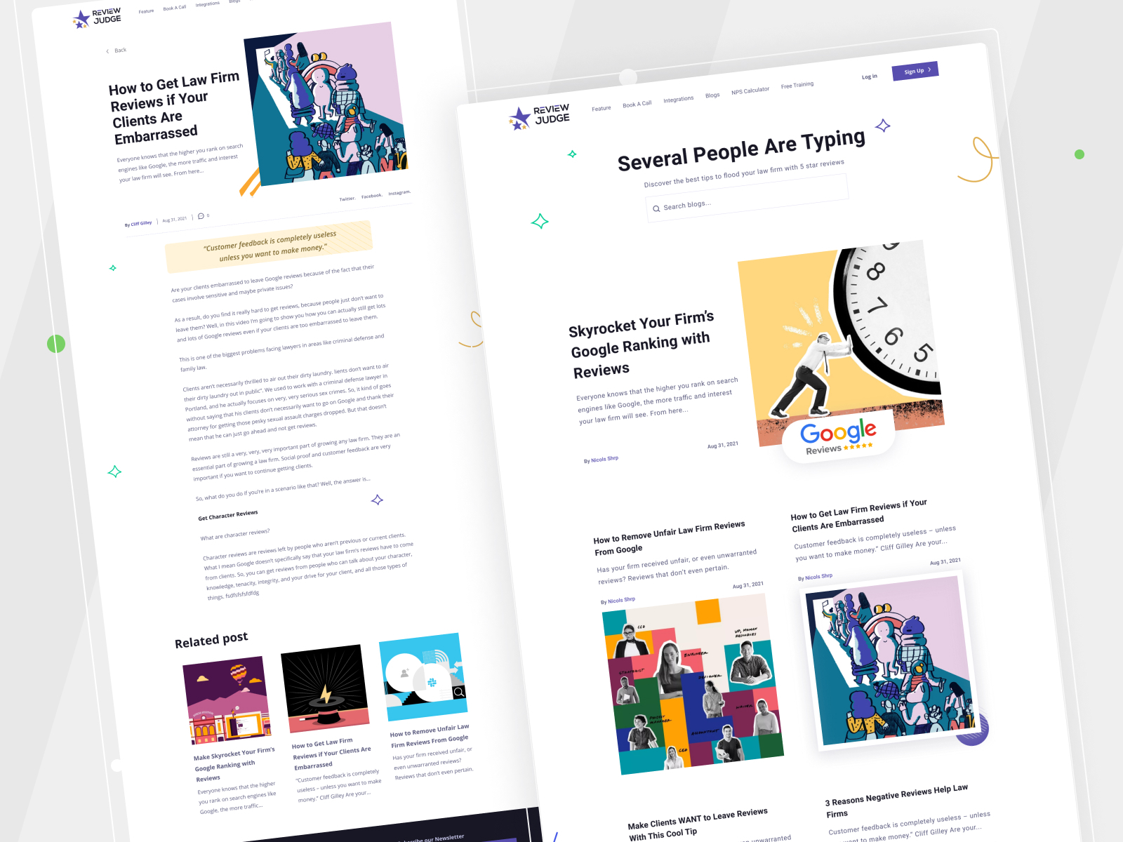 Blogs & Blogger Post Landing Page😊 By Sachin Daksh On Dribbble