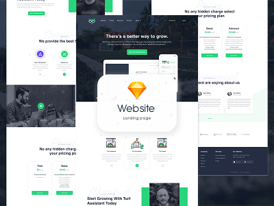 Web Landing Page design ui web