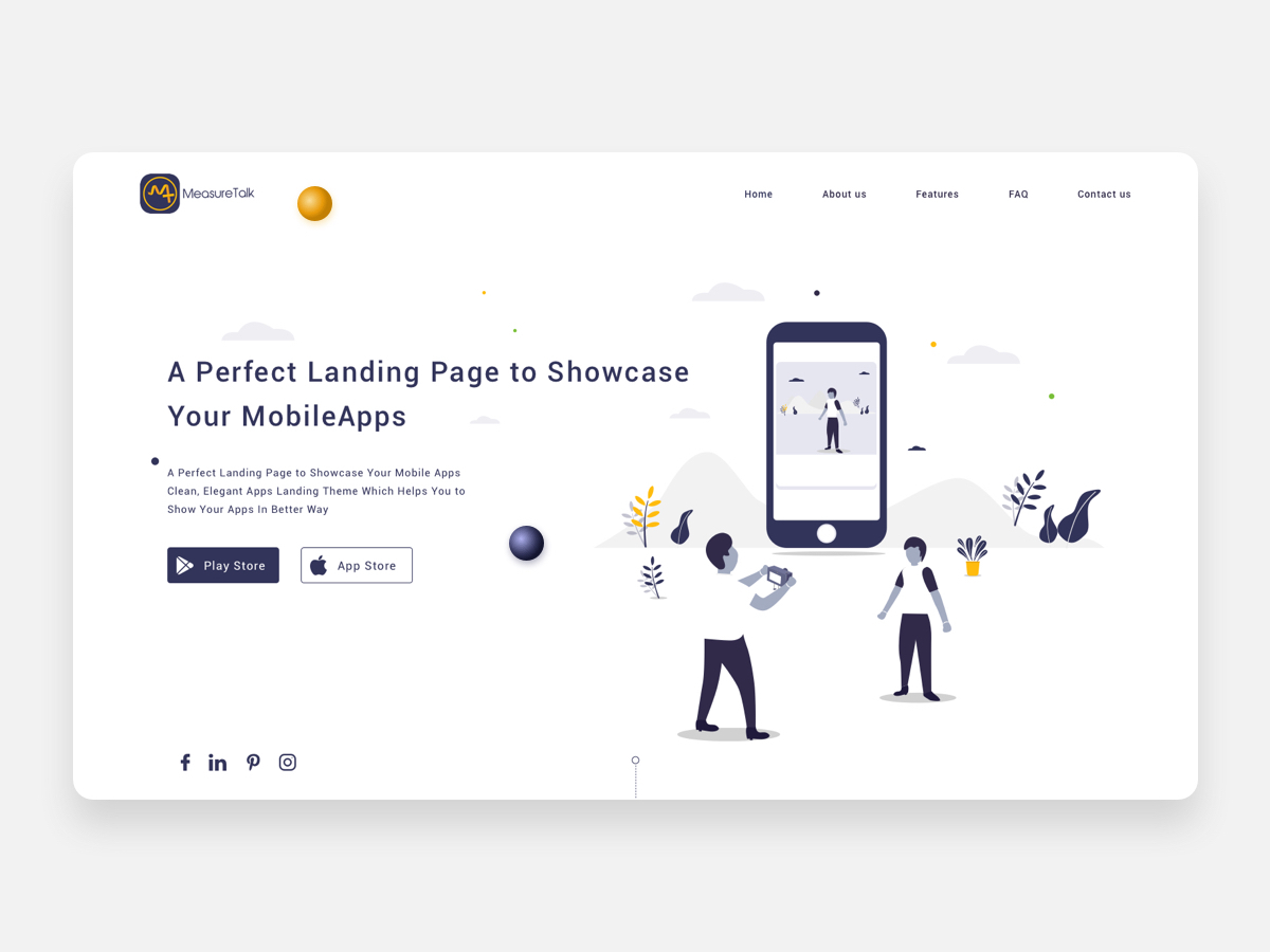 MeasureTalk Landing Page By Sachin Daksh On Dribbble