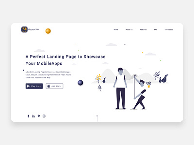 MeasureTalk Landing Page branding design illustration ui web