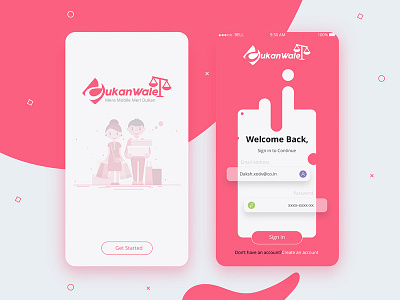 onboarding screen app design ui