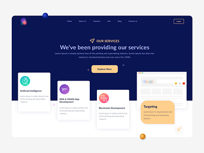 Service Landing Page ui web