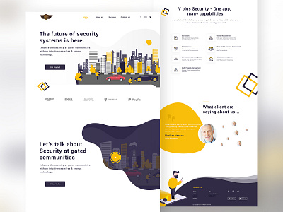 Web Landing page design illustration ui ux web