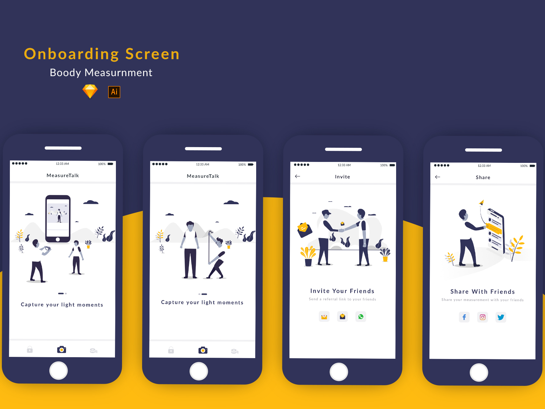 Dribbble measuretalsk_muckup_onbarding_screen.jpg by Sachin Daksh