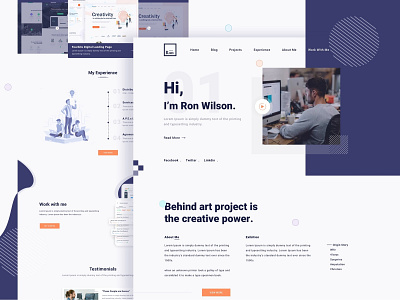 Mockup Landing Page design web