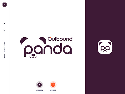 Outbond Panda Logo branding design logo