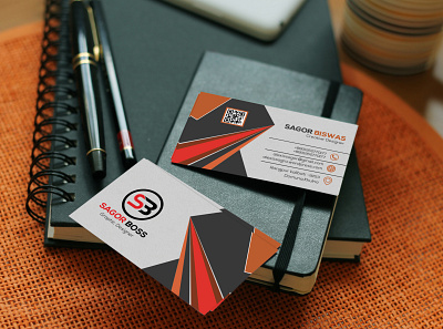 Business Card Design business card business card design colorful design gradient homepage illustration landing logo logo design page typography