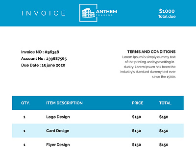 Invoice Design