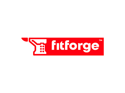 Fitforge™ - Fitness Clothing branding cajva clothiung design emblem fire fit fitness forge gym health identity logo mark sport
