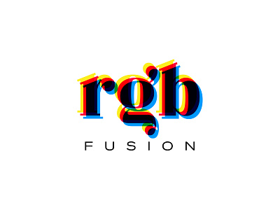 rgb fusion branding cajva color color palette colorful design logo mark opacity retro rgb transparency typo typogaphy