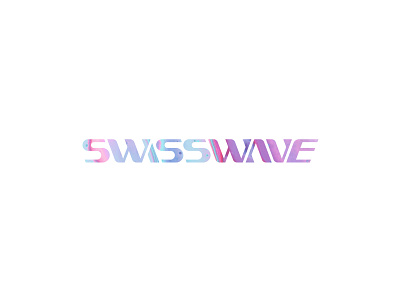 SWISSWAVE Wordmark Design branding cajva emblem font identity logo mark original red swiss swiss logo swisswave typeface wordmark