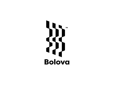 Bolova abstract black and white brand branding cajva design emblem flag identity lines logo mark