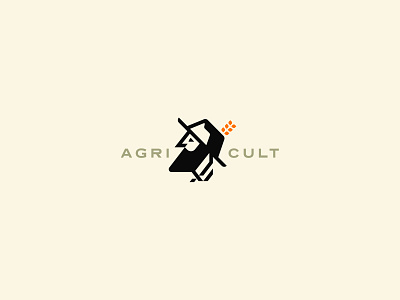 Agricult Logo design agri agriculture brand branding cajva cult design emblem farm farmer farming identity illustration logo mark