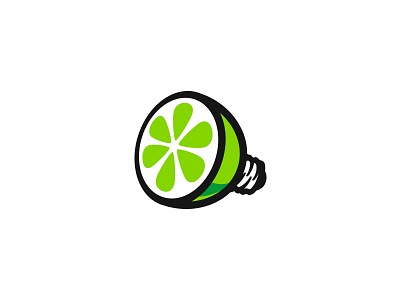 Limelight logo bulb cajva emblem energy green lemon light lime limelight logo mark
