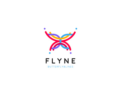 Butterfly And Lines