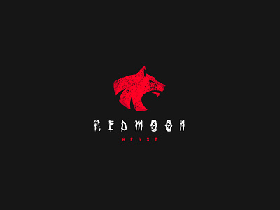 Redmoon Beast animal beast cajva howl logo moon red werewolf wilderness wolf