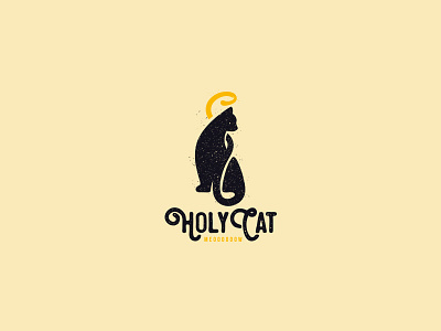 Holycat Logo 2017 cajva cat creative holy logo mew project saint story