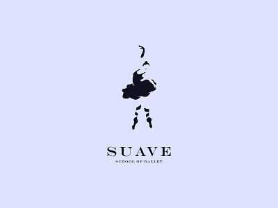 Suave School Of Ballet balet ballet branding cajva emblem identity logo mark negative school space suave