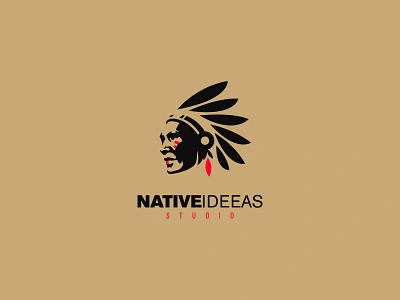 Native Ideas Logo american branding cajva indian logo native studio tribe