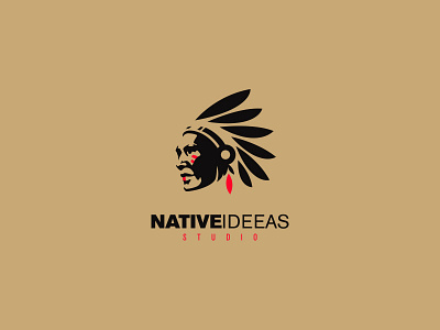 Native Ideas Logo american branding cajva indian logo native studio tribe