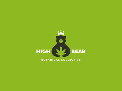 High Bear Botanical Collective bear cajva cannabis emblem high mark pharmaceutical
