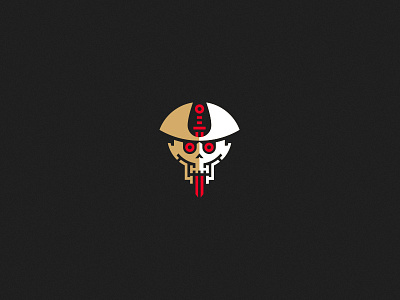 Crazy Pirate brand branding cajva crazy emblem indentity logo mark pirate skull sword