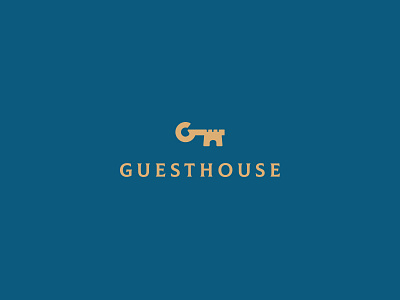 Guesthouse accomodation brand branding cajva castle guesthouse hotel identity key logo royal