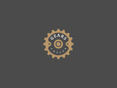 Gear Coffee bicycle brand branding cajva coffee design emblem gears identity logo mark shop vector