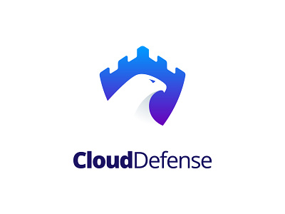 Cloud Defense Logo Design animal brand branding cajva cloud defense design eagle emblem identity illustration logo mark vector wild