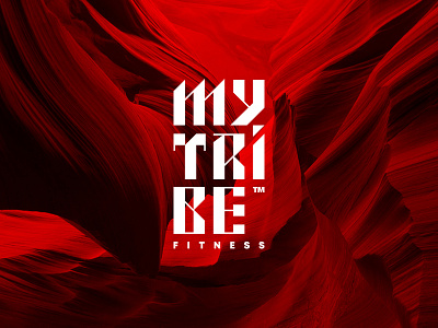 Mytribe Fitness™ brand branding cajva design emblem fitness gym identity logo mark mytribe sport tribe typo typography wordmark