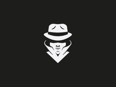 spy design detective illustration logo spy