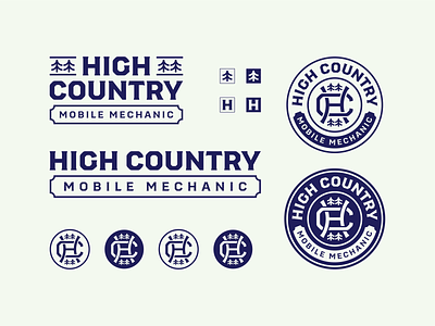 High Country Mobile Mechanic branding design logo mechanic reno sierra valley tahoe truckee