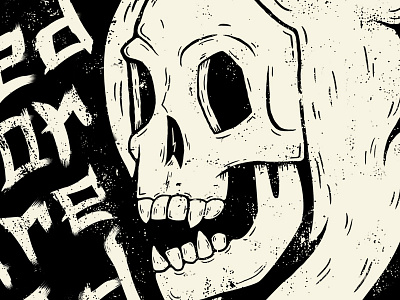 Shred or You're Dead dead death doodle fun illustration shred skateboarding skull wacom