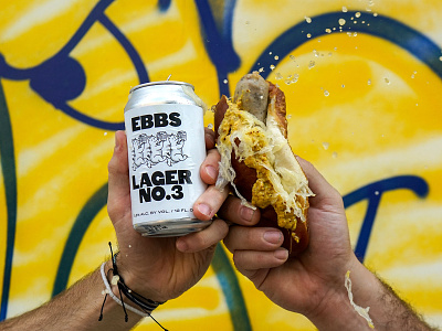 Schaller & Weber x EBBS beer bratwurst design fun illustration label pigs