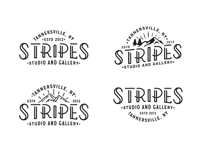 Stripes Studio art fun lettering logo logo lockup studio upstate new york