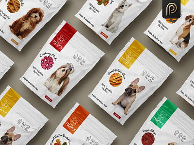 Teddy's Treat Brand Product Packaging design advertisement brand branding branding agency branding design chips dog dog meal dog treats graphicdesign label package packaging packaging design pouches premium packaging product productdesign sticks