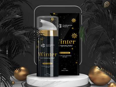 Winter Itch Hydrating Relief Moisturizer Packaging Design branding label label design moisturizer package packaging packaging design packagingpro product relief