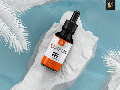 Ageless Men's Health CBD Oil Packaging Design