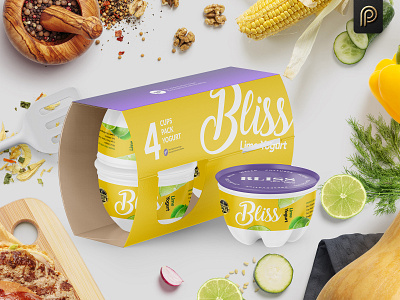 Bliss Lime Yogurt Packaging Design